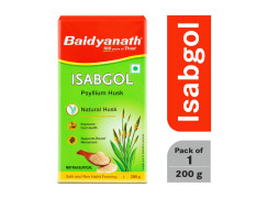 Baidyanath Isabgol (Psyllium Husk) Powder - 200 gm | Healthy Digestive Tract | Rich Source Of Dietary Fibre, Gluten Free | Effectively Relieves Constipation | Supplement For Digestion (Pack of 1)
