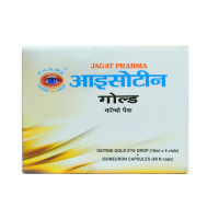 Isotine Gold Pack Eye Drops & ISO Neuron Capsules for Serious Eye Problems with Goodness of 15+ Ayurvedic herbs (10ml x 4 drops, 60 Caps).