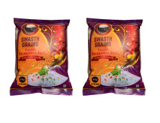 Swasth Grains Kalanamak Rice | Low Glycemic Index | High in Zinc and Iron | Buddha Rice 1kg (Pack of 2)
