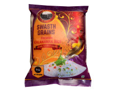 Swasth Grains Kalanamak Rice | Low Glycemic Index | High in Zinc and Iron | Buddha Rice 1kg (Pack of 2)