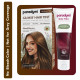 Paradyes No Bleach Hazel Wine Combo, Ammonia-Free Formula for Natural Black Hair, Ruby Wine Semi-Permanent Top-up Hair Color, Enriched with Herbal Extract