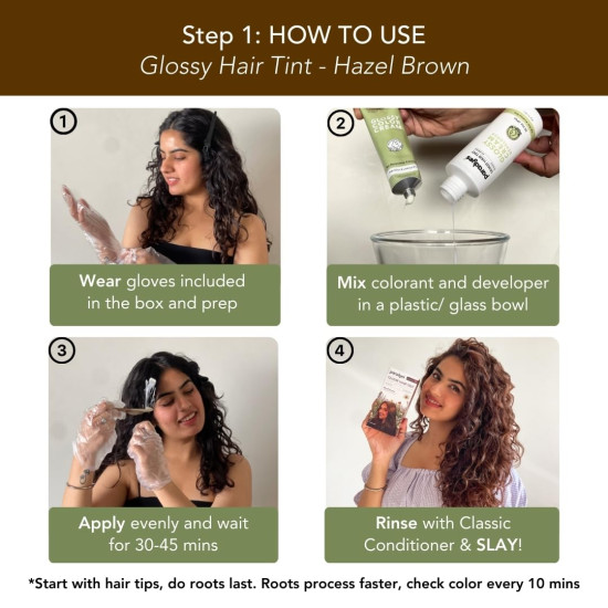 Paradyes No Bleach Hazel Wine Combo, Ammonia-Free Formula for Natural Black Hair, Ruby Wine Semi-Permanent Top-up Hair Color, Enriched with Herbal Extract