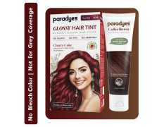 Paradyes No Bleach Cherry Coffee Combo, Ammonia-Free Formula for Natural Black Hair, Coffee Brown Semi-Permanent Top-up Hair Color, Enriched with Herbal Extracts