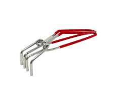 HAZEL Stainless Steel Pakad Tongs for Kitchen | Sturay Pakkad, Chimta Utensil Holder Kitchen Tools (Pakkad)