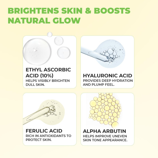 Avimee Herbal 10% Vitamin C Serum for Glowing Skin | Enriched with Hyaluronic Acid | Non Irritating, Safe for Sensitive Skin | Non Sticky | Clinically Proven Formula | For Men and Women| 25 mL Avimee Herbal 10% Vitamin C Serum for Glowing Skin | Enriched with Hyaluronic Acid | Non Irritating, Safe for Sensitive Skin | Non Sticky | Clinically Proven Formula | For Men and Women| 25 mL