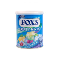 Fox's Crystal Clear Fruits Candy Tin, Fruity Mints Candy Tin, 180g