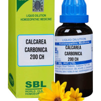 SBL Calcarea Carbonica 200 Homeopathic Medicine - Set of 1 Bottle