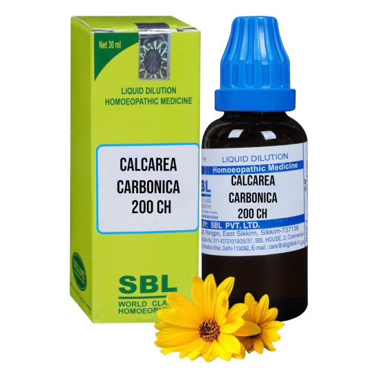 SBL Calcarea Carbonica 200 Homeopathic Medicine - Set of 1 Bottle