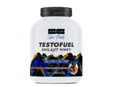 Kapiva Testofuel Shilajit Whey Protein | 25g Protein | 250mg Shilajit | 5.5g BCAA | Belgian Chocolate | Faster Absorption | Digezyme blend | WADA Compliant | 2 Kg