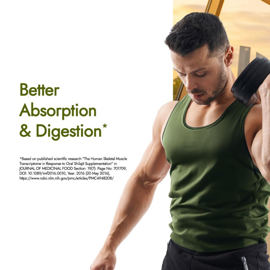 Kapiva Testofuel Shilajit Whey Protein | 25g Protein | 250mg Shilajit | 5.5g BCAA | Belgian Chocolate | Faster Absorption | Digezyme blend | WADA Compliant | 2 Kg