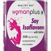 HealthyHey Nutrition Woman Plus Soy Isoflavones with Calcium - 60 Vegetable Capsules