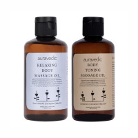 Auravedic Relaxing Body Massage Oil & Stretch Marks Muscle Toning Body Oil After Bath For Daily Use 200ml Pack Of 2 With Eucalyptus Mint Lavender Auravedic Relaxing Body Massage Oil & Stretch Marks Muscle Toning Body Oil After Bath For Daily Use 200ml Pack Of 2 With Eucalyptus Mint Lavender
