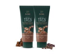 Nat Habit Roasted Chicory Gel Face Wash for Men with Activated Charcoal For Skin Detox, Acne & Pimples - Paraben and Sulphate Free Face Cleanser (Pack of 2 X 100 g)