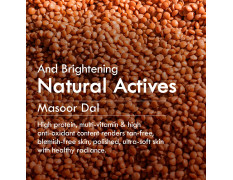 Nat Habit Masoor Dal Face Wash, Fresh Daily Tikta For Men & Women, Skin Brightening, With Masoor & Moth Dal, Suitable For All Skin Types, Chemical & Sulphate Free (Pack of 2 X 100g)