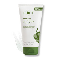 Plum Green Tea Pore Cleansing Face Wash for Oily, Acne Prone, Dry & Combination Skin | with Glycolic Acid | Fight Pimples & Control Excess Oil | Gentle Exfoliating & Non-Drying | Women & Men | 150ml