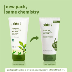 Plum Green Tea Pore Cleansing Face Wash for Oily, Acne Prone, Dry & Combination Skin | with Glycolic Acid | Fight Pimples & Control Excess Oil | Gentle Exfoliating & Non-Drying | Women & Men | 150ml
