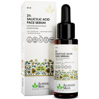 Avimee Herbal 2% Salicylic Acid Face Serum For Acne, Blackheads & Open Pores | Reduces Excess Oil & Bumpy Texture | For Acne Prone or Oily Skin | 25 mL