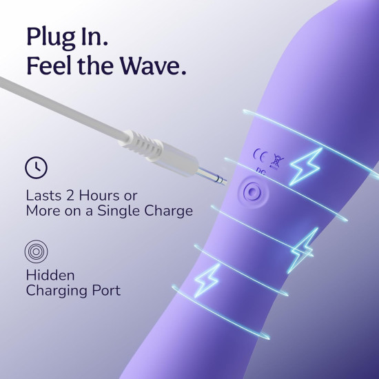 Caresmith Body Wave Massager | Dual Heads | Machine for Pain Relief with 1 Year Warranty | Purple