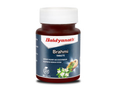 Baidyanath Brahmi Tablets - 60 Tab | Helps To Handle Life’s Daily Stress | Promotes Mind Relaxation| (Pack of 1)