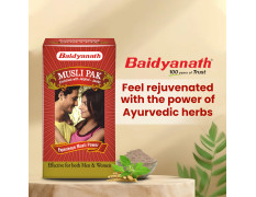 Baidyanath Musli Pak - Made with Pure Safed Musli for Strength and Vitality - 250g Powder
