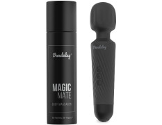 Vandelay Rechargeable Body Massager for Pain Relief – 20 Vibration Modes & 8 Speed Levels – Waterproof & Portable Design – Long-Lasting Battery – Cool Black