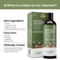 Avimee Herbal Shakuntala Hair Cleanser Shampoo For Hair Fall Control | With Keratin Protein & Nansyl | For Strong and Shiny Hair | Sulphate & Paraben Free For Men and Women | 200 mL