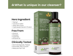 Avimee Herbal Shakuntala Hair Cleanser Shampoo For Hair Fall Control | With Keratin Protein & Nansyl | For Strong and Shiny Hair | Sulphate & Paraben Free For Men and Women | 200 mL