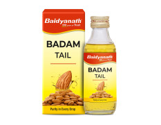 Baidyanath Badam Tail-100ml, Rich in Vitamin-E | Sweet Almond Oil for Healthy Hair & Glowing Skin | Helps & Improve Digestion | Naturally Sourced From Almonds (Pack of 1)