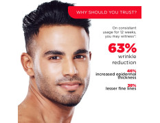 The Man Company 1% Retinol Face Serum for Men – 30ml | Hyaluronic Acid Base for All Skin Type | Reduces Fine Line & Wrinkles | Anti–Ageing Night Serum for Younger Looking Skin