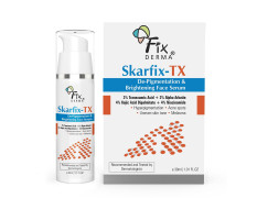 Fixderma Skarfix-TX Face Serum with 4% Kojic Acid, 4% Niacinamide Serum, 3% Tranexamic Acid & 2% Alpha Arbutin | Treats Hyper Pigmentation & Melasma | Reduce Acne Spots | brightening the Skin - 30Ml