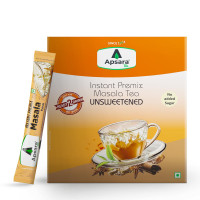 APSARA Instant Tea Premix Unsweetened Masala Tea 36 Sachets|Ready To Drink Tea With No Added Sugar|Enriched with Ginger, Cardamom, Pepper and Indain Spices, Sugar Free Masala Chai, 432 gram
