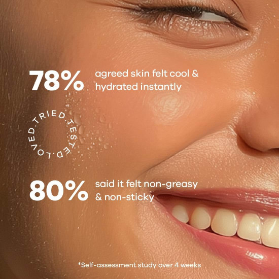 Earth Rhythm Cooling Aqua Surge SPF 50 Sunscreen Spray – Hydrates, Minimises Pores, Oxybenzone - Free