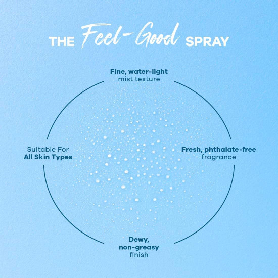 Earth Rhythm Cooling Aqua Surge SPF 50 Sunscreen Spray – Hydrates, Minimises Pores, Oxybenzone - Free