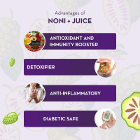 Baidyanath Asli Ayurved Noni+ Juice - 500 ml | Natural Health Tonic | Enriched With Ashwagandha And Garcinia | Immune Booster & Antioxidant | Detox & Energy Enhancer