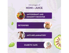 Baidyanath Asli Ayurved Noni+ Juice - 500 ml | Natural Health Tonic | Enriched With Ashwagandha And Garcinia | Immune Booster & Antioxidant | Detox & Energy Enhancer