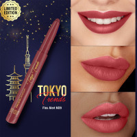 FACESCANADA Ultime Pro HD Intense Matte Lips + Primer - Tokyo Flex Alert N09, 1.4g, Limited Edition | 9HR Long Stay | Primer Infused For Flawless HD Matte Finish | Intense Color | Lightweight