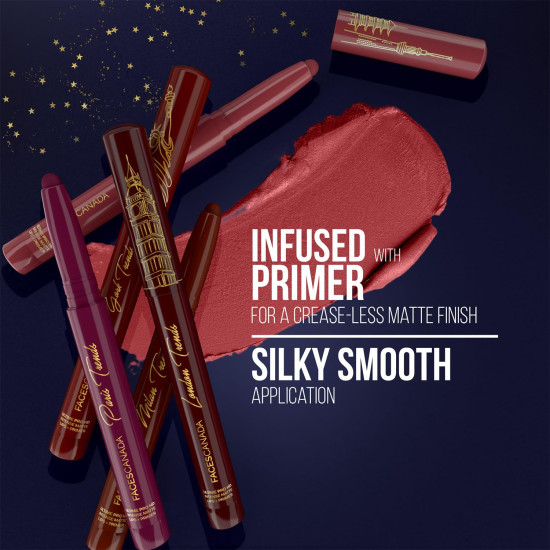 FACES CANADA Ultime Pro HD Intense Matte Lips + Primer - Vibe Check N06, 1.4g, Limited Edition | 9HR Long Stay | Primer Infused For Flawless HD Matte Finish | Intense Color | Lightweight