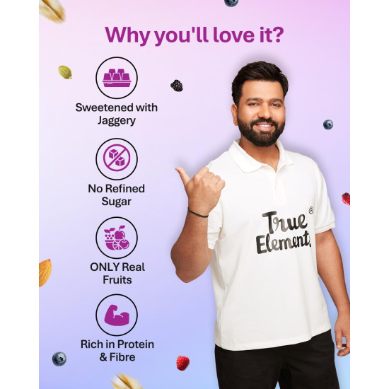 True Elements Fruit & Nut Crunch Muesli 700g - Buy 1 Get 1 FREE | Fruit and Nuts | Cereals for Breakfast | Rich in Fibre | Muesli with Oats and Nuts True Elements Fruit & Nut Crunch Muesli 700g - Buy 1 Get 1 FREE | Fruit and Nuts | Cereals for Breakfast | Rich in Fibre | Muesli with Oats and Nuts