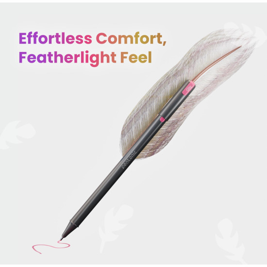 Pentonic Glitz 1.0 mm Multicolor Glitter Gel Pen | Multicolor Ink, Set Of 10 Pcs