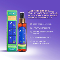 PHOOL LUXURY INCENSE Mosquito Repellent Room Spray I 120 ml|DEET-free|Babies & Mother safe|Protective Shield Against Mosquitos|Extended protection for upto 6+ hours|Scent of Rosemary & Lavender
