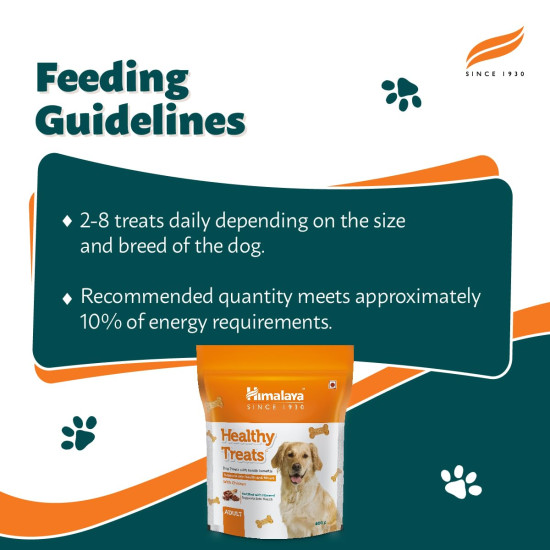 Himalaya Healthy Treats for Adult Dogs | Chicken | 900g | with Gokshura & Flaxseed | Tasty & Nutritious Dog Snack