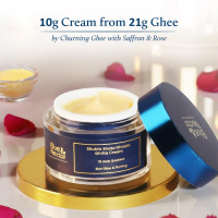 Blue Nectar Shata Dhauta Ghrita Cream for Women | 100 Times Washed Ghee Face Moisturizer for Dry & Oily Skin | Natural Glow Kesar Face Cream for Daily Skin Firming (19 Herbs, 50g) Blue Nectar Shata Dhauta Ghrita Cream for Women | 100 Times Washed Ghee Face Moisturizer for Dry & Oily Skin | Natural Glow Kesar Face Cream for Daily Skin Firming (19 Herbs, 50g)