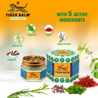 Tiger Balm White Ointment | 9ml each | Pack of 12 | Ayurvedic Pain Relief Balm | for Fast Effective Relief from Headache, Stuffy Nose, Nasal Congestion | Combo Pack Tiger Balm White Ointment | 9ml each | Pack of 12 | Ayurvedic Pain Relief Balm | for Fast Effective Relief from Headache, Stuffy Nose, Nasal Congestion | Combo Pack