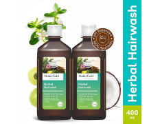 Mukti Gold Herbal Hairwash - 400mL | Shampoo for Hairfall and Hair Growth | For all Hair Types | Blend of 15 Natural Herbs | Sulphate and Paraben Free (400ml (Pack of 2))