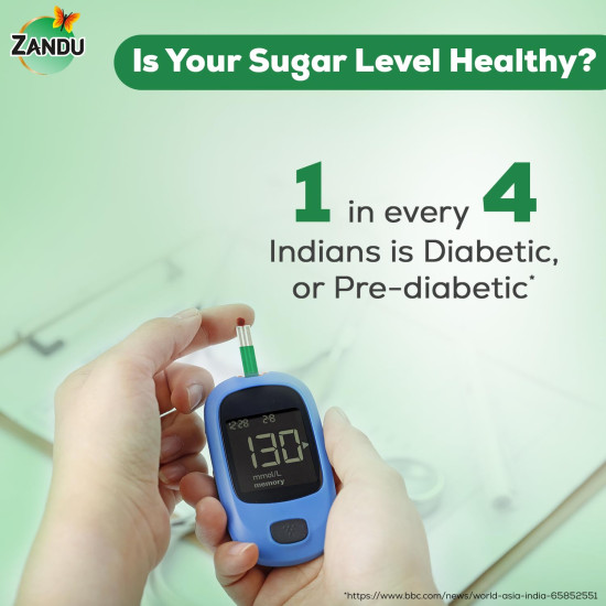Zandu DiaBTS Tablets|Clinically Proven for results in 3 months| Safe, Natural & 100% Ayurvedic | Helps maintain Healthy Glucose Metabolism |Salacia for Healthy Sugar Management | 90 Tablets
