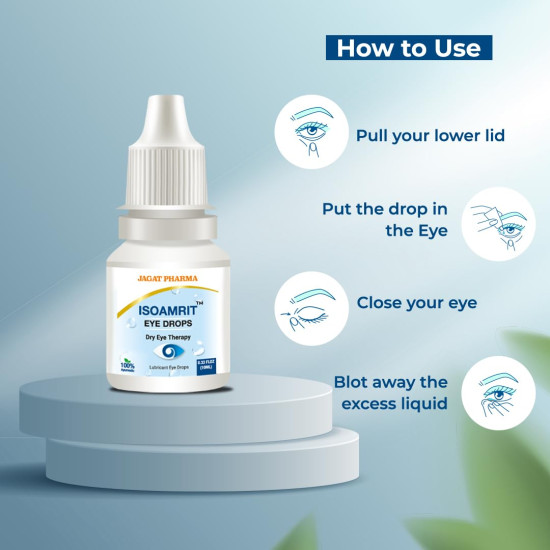 Jagat Pharma Isotine ISO Amrit Ayurvedic Eye Drops for Tired & Dry Eyes 10 Ml |100% Ayurvedic Formula for Digital Eye Strain | For Dryness, Redness, Itching, Daily Use | AYUSH Certified (Pack of 1) Jagat Pharma Isotine ISO Amrit Ayurvedic Eye Drops for Tired & Dry Eyes 10 Ml |100% Ayurvedic Formula for Digital Eye Strain | For Dryness, Redness, Itching, Daily Use | AYUSH Certified (Pack of 1)