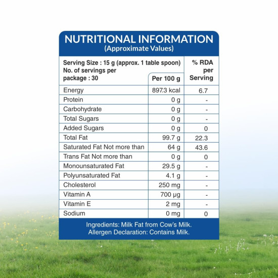 Sri Sri Tattva Cow’s Pure Ghee 1 Litre | Pure and Natural | Rich Texture and Aroma | Lab Tested | Rich in Good Fats and Antioxidants I Pack of 3