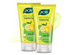 Joy Skin Fruits Lemon Brightening Face Wash 150ml x 2 | with Vitamin C for Glowing Skin | Reduces Dark Spots, Removes Excess Oil & Dirt | For Normal to Oily Skin