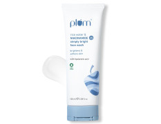 Plum Rice Water & 2% Niacinamide Face Wash 100ml | Brightens Skin, Helps Fade Blemishes | Softens & Smoothens Skin | Gentle & Non-Drying | Women & Men | 100% Vegan