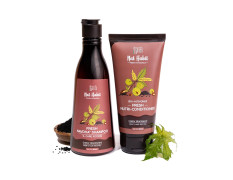 Nat Habit Castor Black Seed Shampoo & Conditioner for Men | Sulphate-Free Hair Growth & Anti Hairfall Shampoo with Amla Reetha | Natural Conditioner for Curly Hair, Dry Frizzy, & Damaged Hair